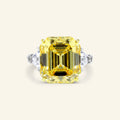 Veronica Emerald Three-Stone Ring in Sterling Silver by Arvion Jewelry of Beverly Hills.