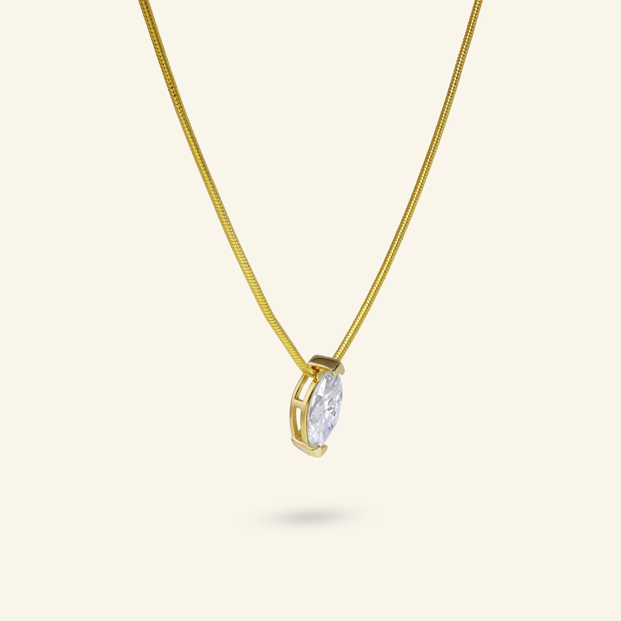 Solea Marquise Pendant by Arvion Jewelry