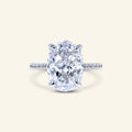 Audrey Oval Hidden Halo Ring by Arvion Jewelry.