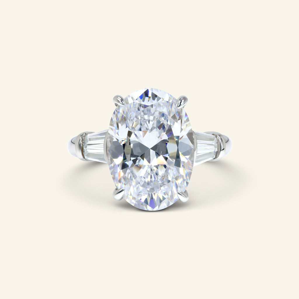 Siena Oval Ring three-stone ring by Arvion Jewelry of Los Angeles
