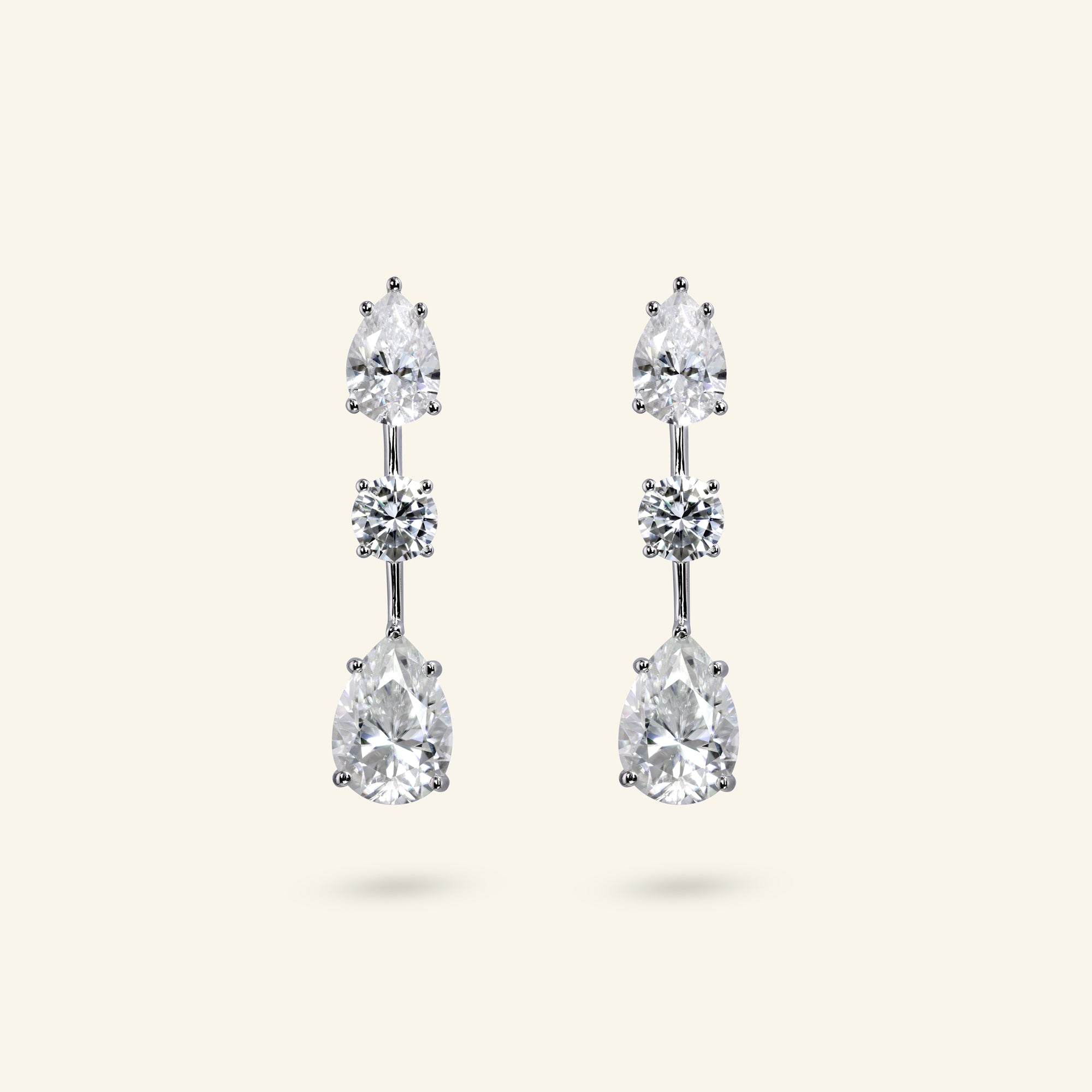 Adriana Trio Drop Earrings by Arvion Jewelry