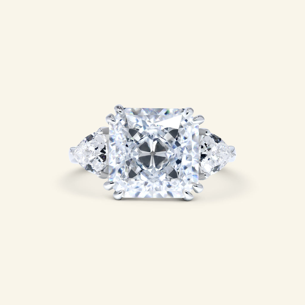 Giana Radiant Three-stone Ring by Arvion Jewelry