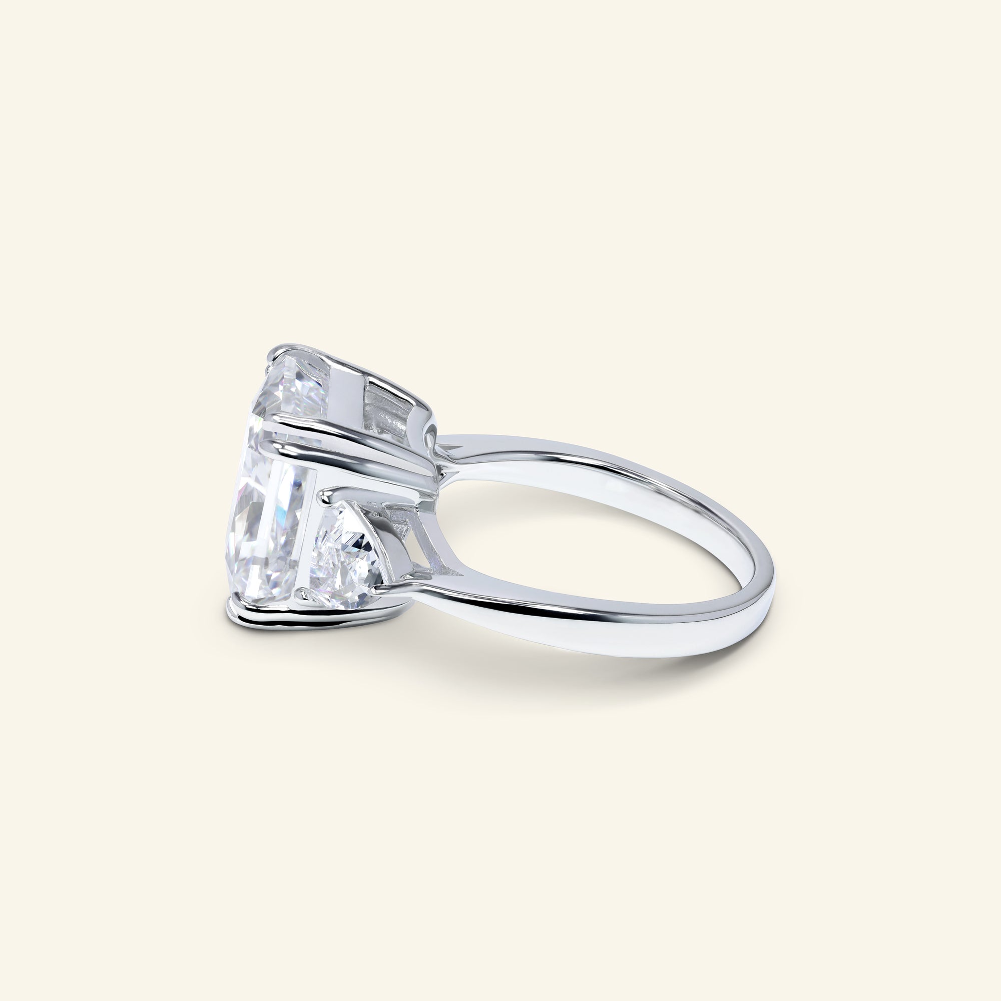 Giana Radiant Three-stone Ring by Arvion Jewelry