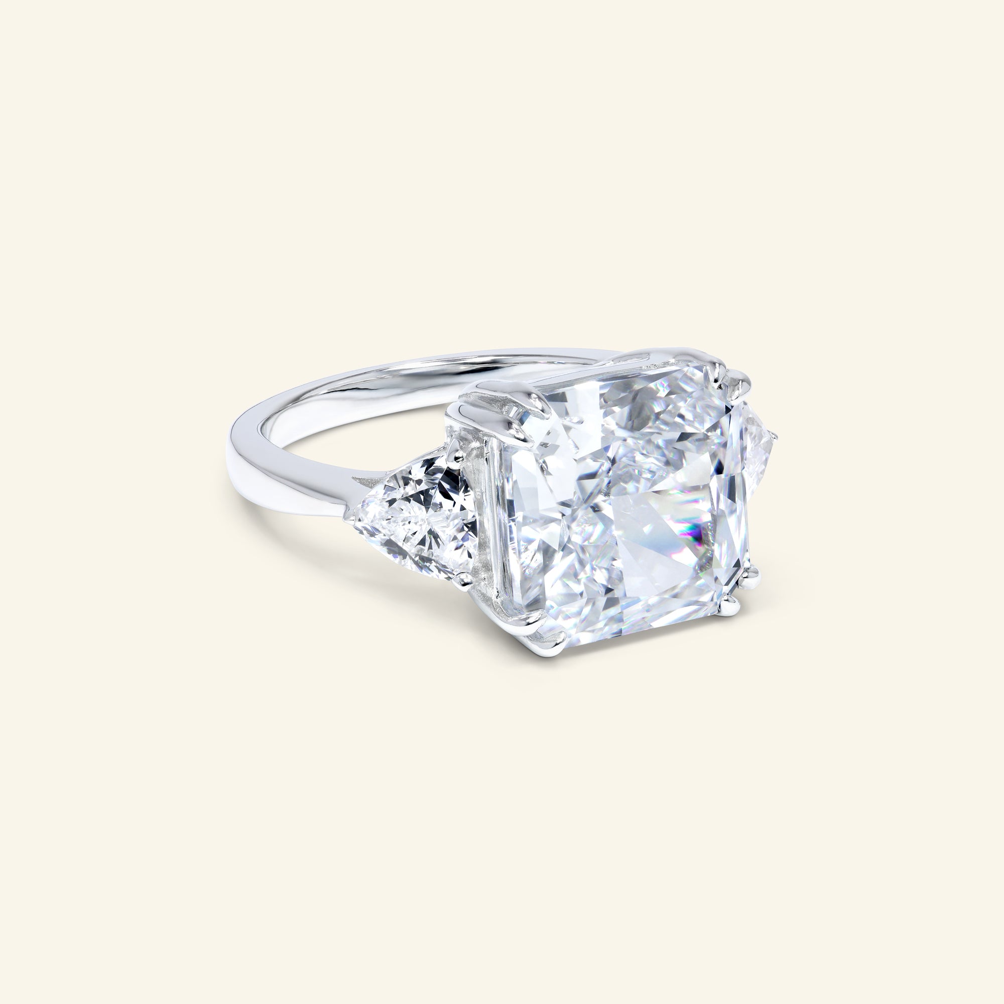 Giana Radiant Three-stone Ring by Arvion Jewelry