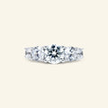 Gisselle round five stone ring with graduated round stones by Arvion Jewelry