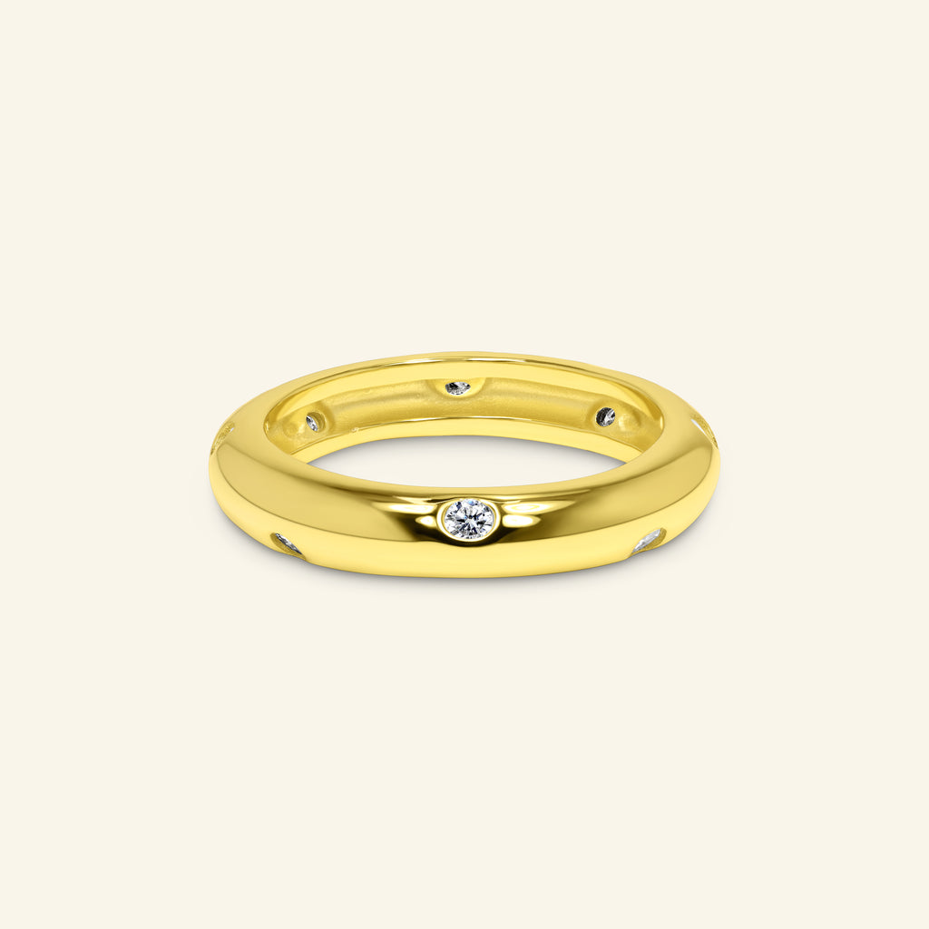 Gia Bezel Band by Arvion Jewelry