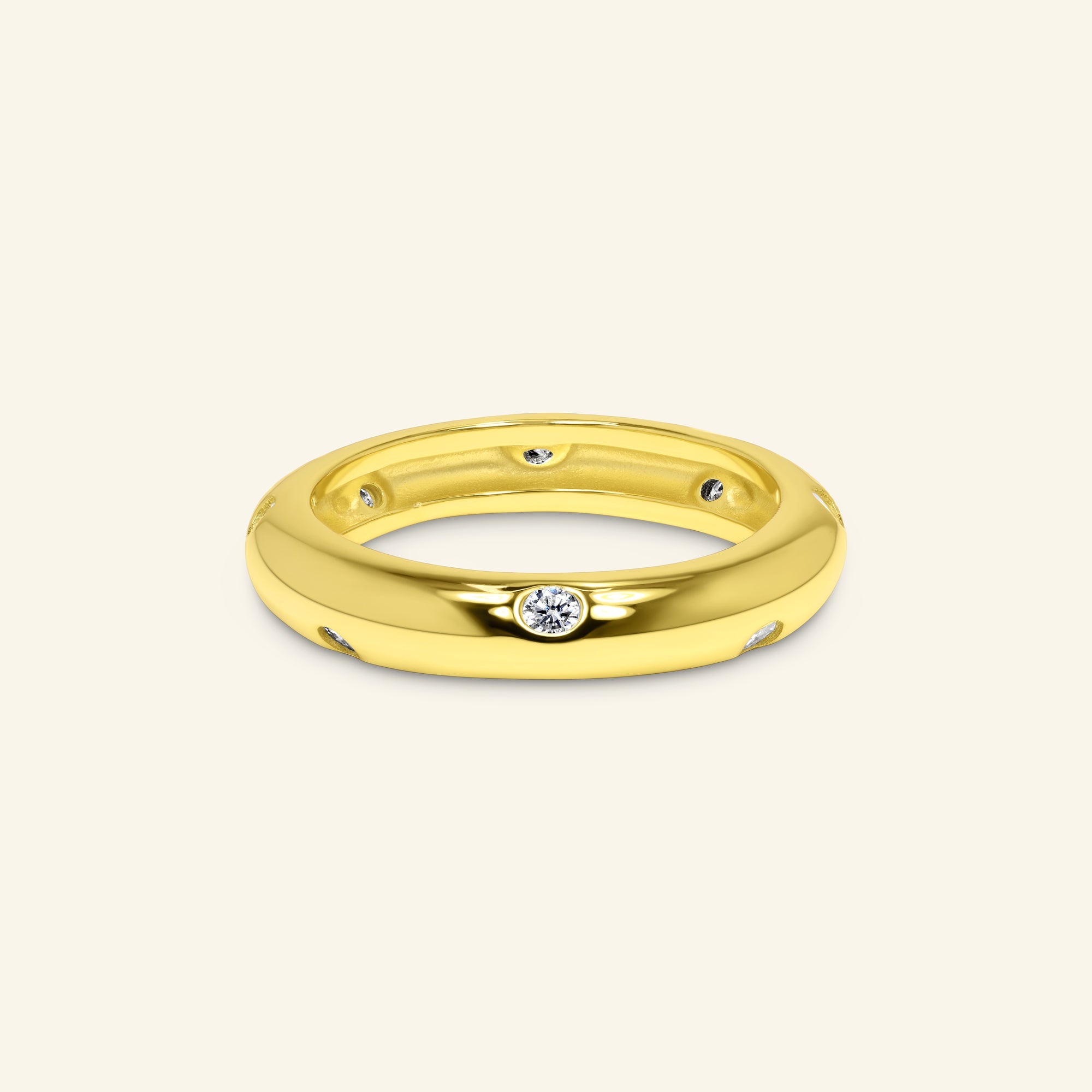 Gia Bezel Band by Arvion Jewelry