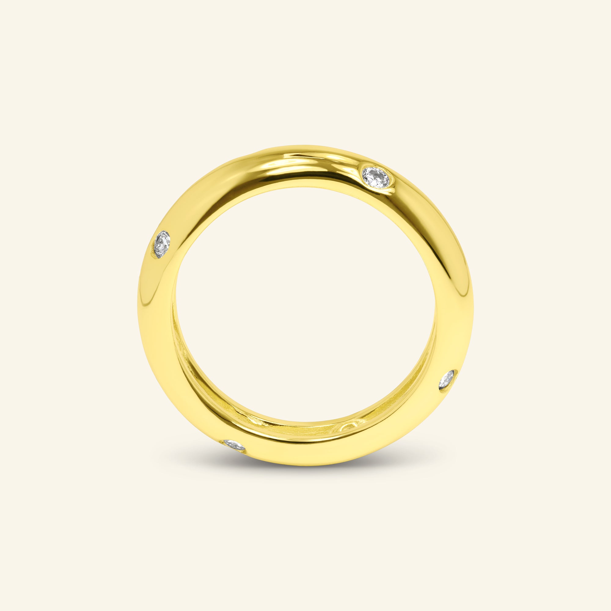 Gia Bezel Band by Arvion Jewelry