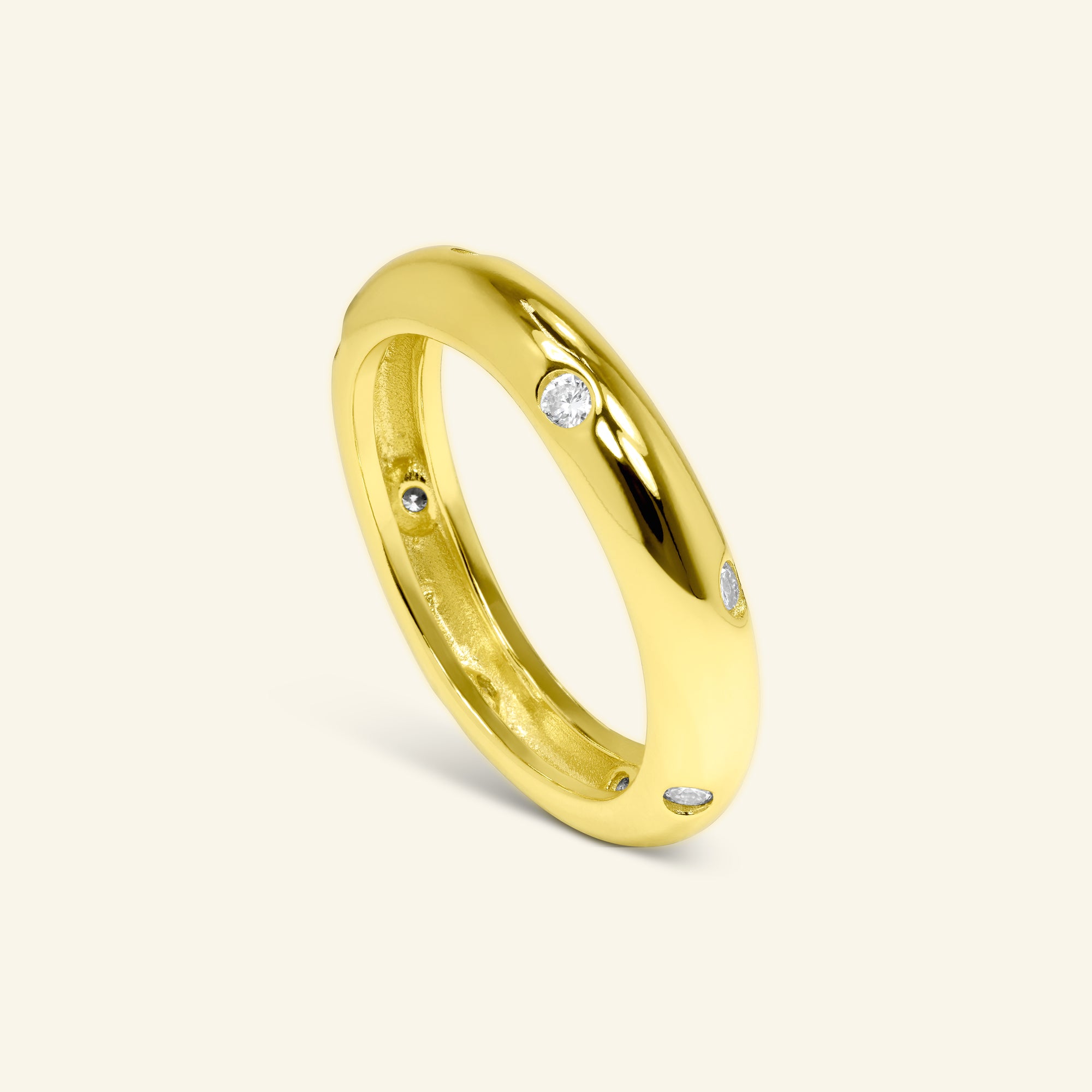 Gia Bezel Band by Arvion Jewelry
