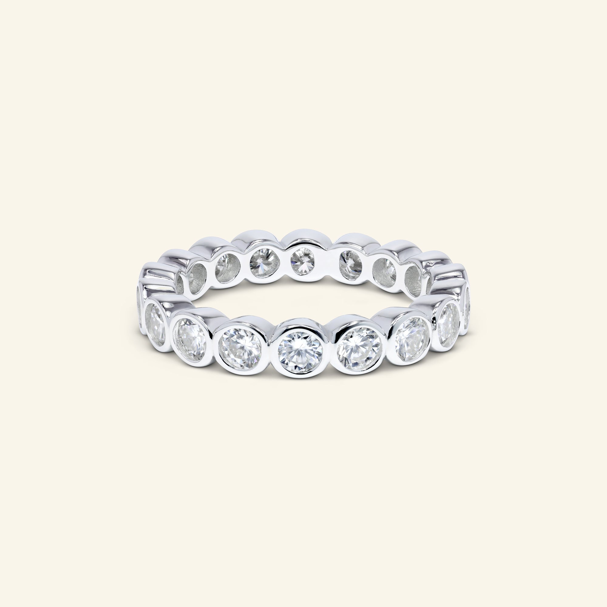 Rylie Bezel Eternity Band by Arvion Jewelry