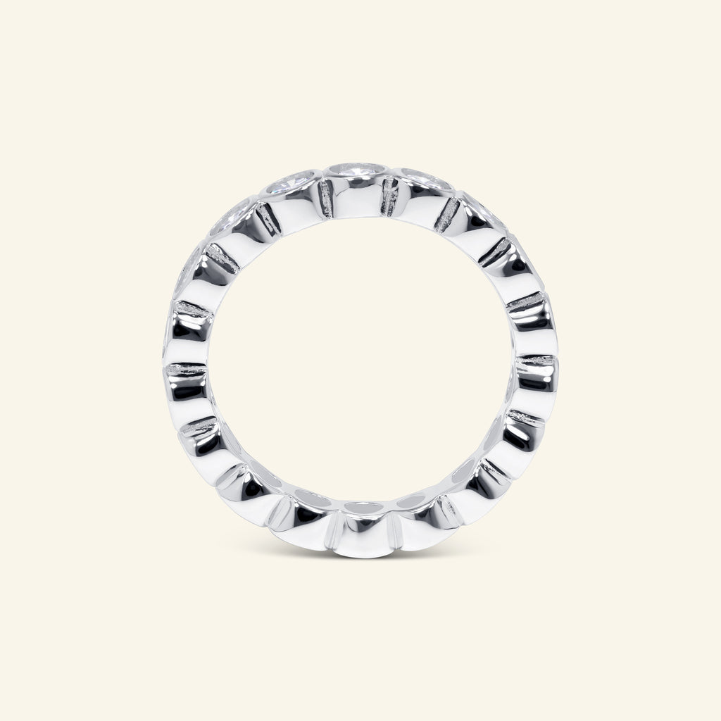 Rylie Bezel Eternity Band by Arvion Jewelry