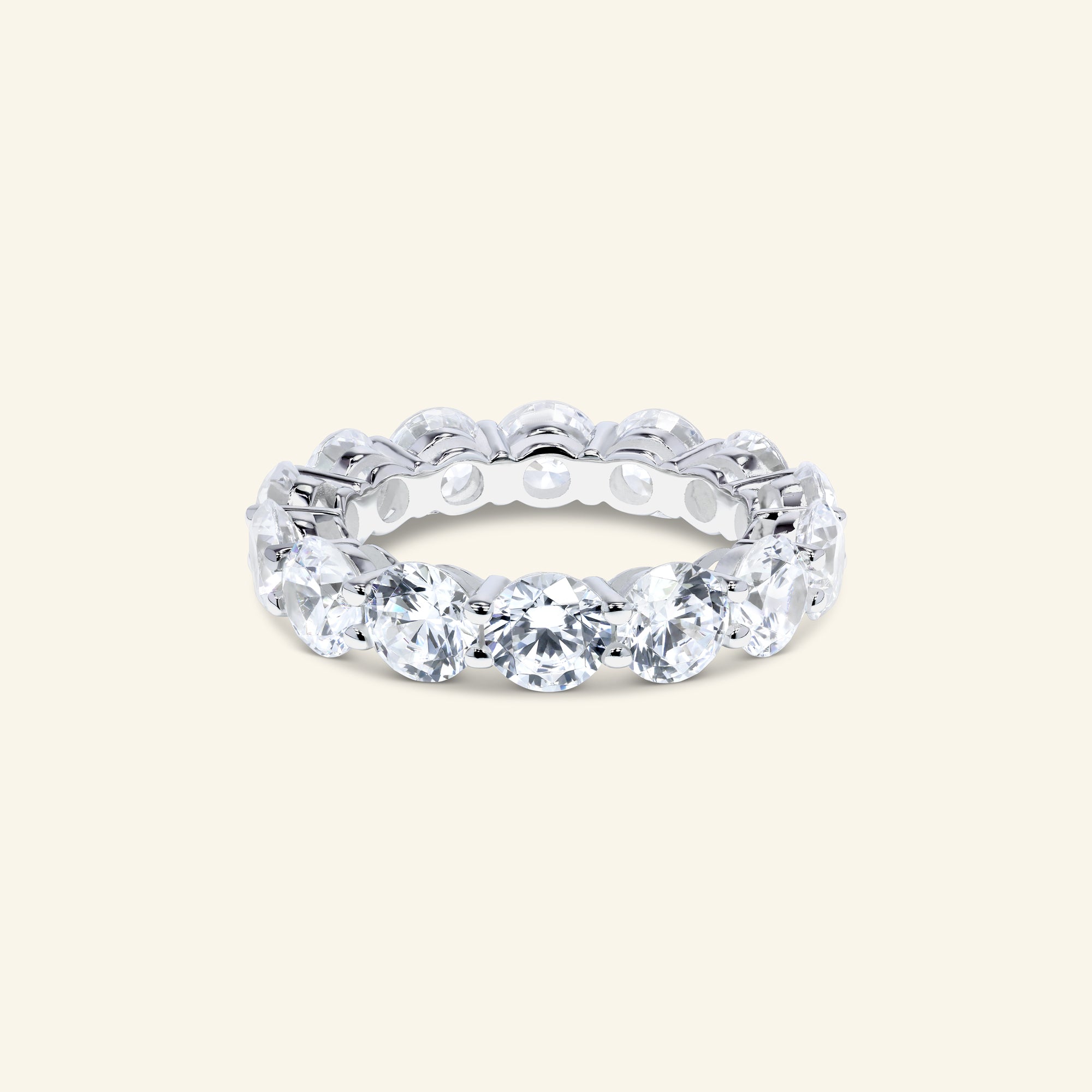 Olivia Round Eternity Ring by Arvion Jewelry