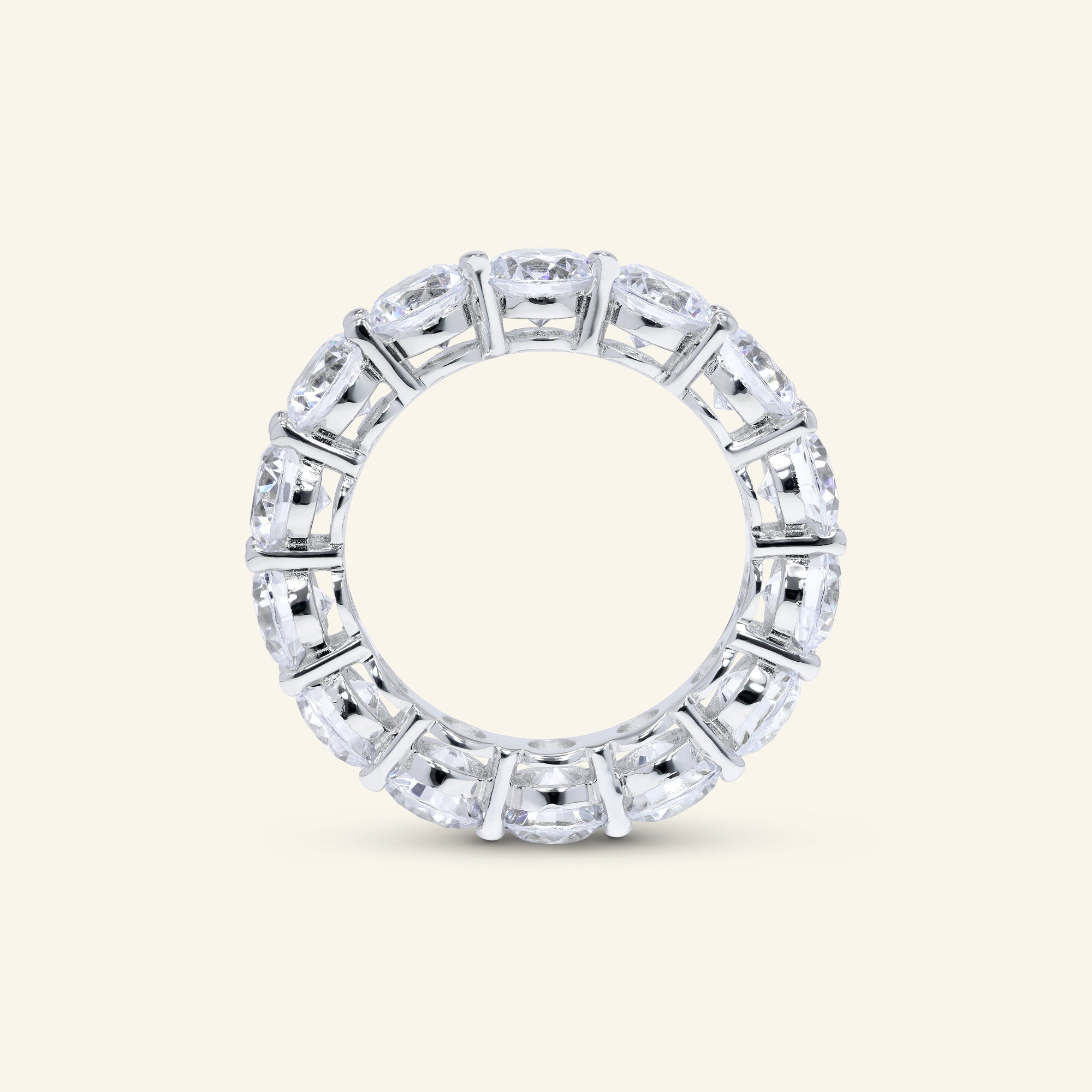 Olivia Round Eternity Ring by Arvion Jewelry