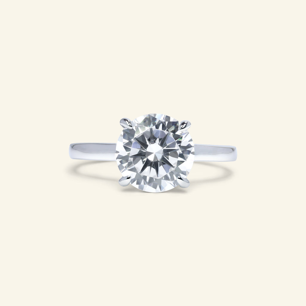 Rebecca Round Hidden Halo Ring by Arvion Jewelry