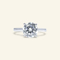 Rebecca Round Hidden Halo Ring by Arvion Jewelry