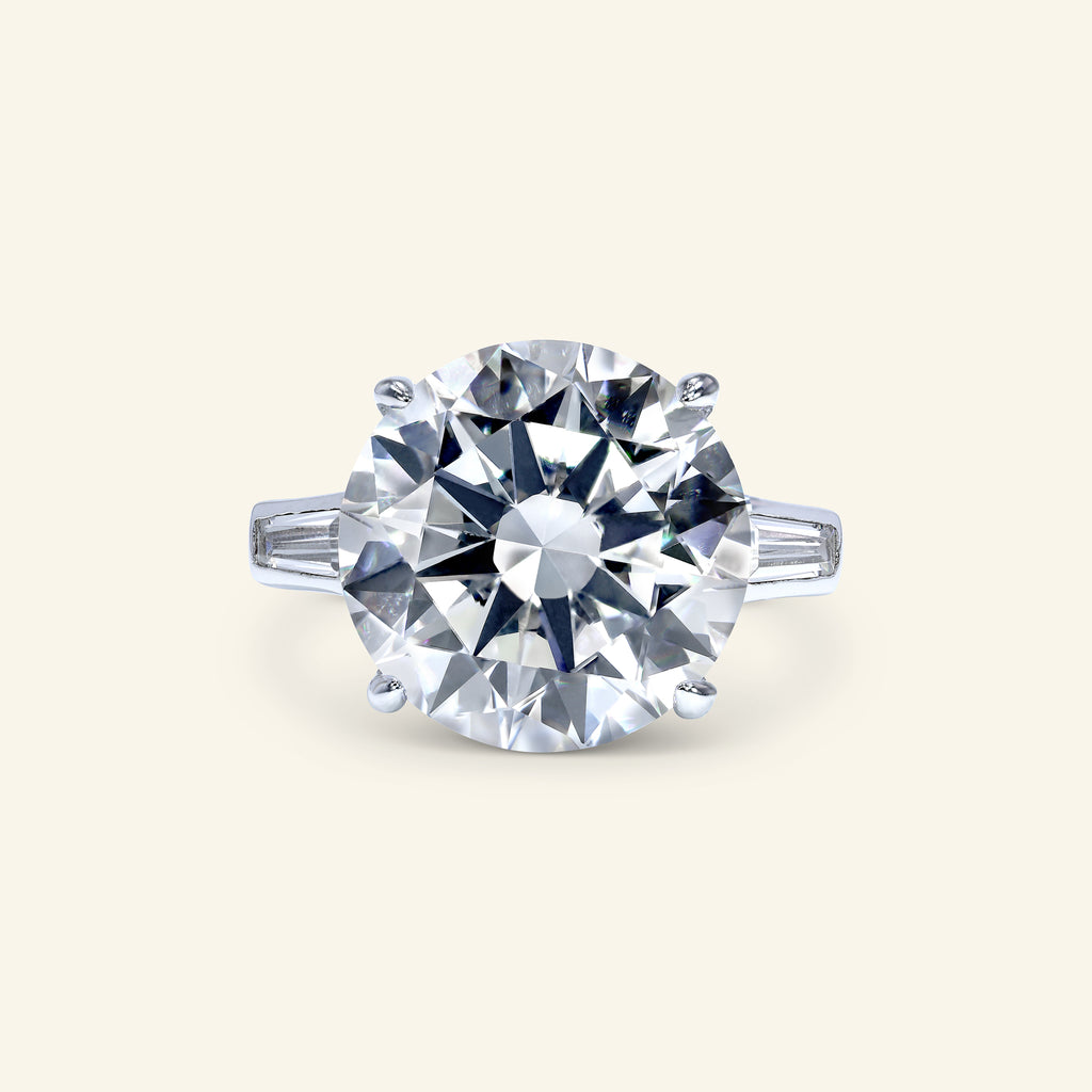 Aviana Round Three-stone Ring by Arvion Jewelry