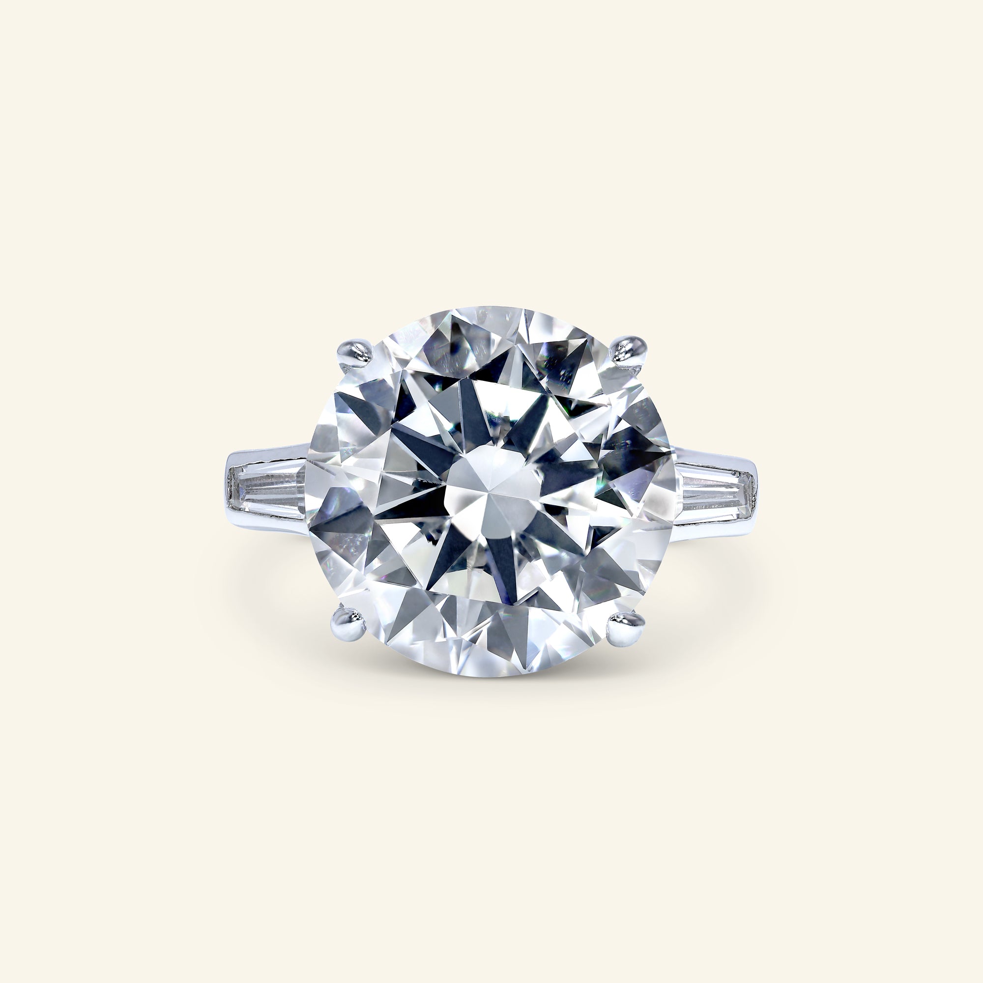 Aviana Round Three-stone Ring by Arvion Jewelry