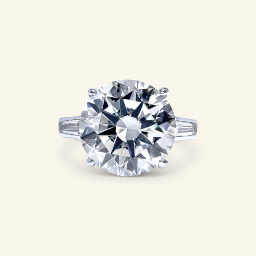 Aviana Round Three-stone Ring by Arvion Jewelry