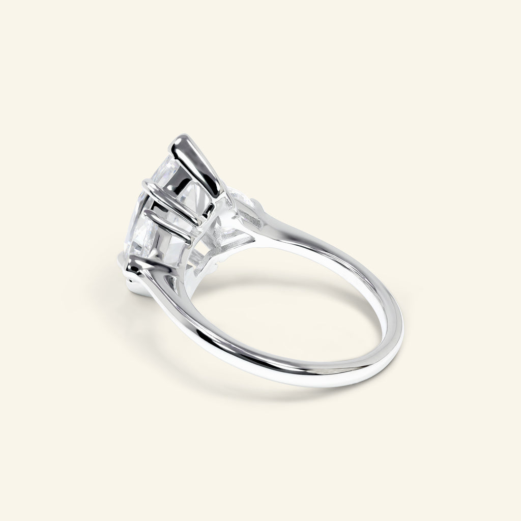 Maristelle marquise three stone ring by Arvion Jewelry